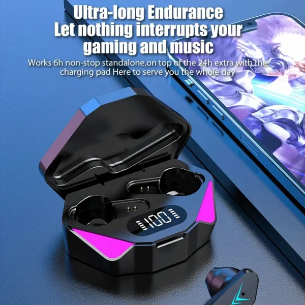 TWS Wireless Earphone Bluetooth Headphone 65ms Low Latency Earbud Esport Gaming Headset Gamer with Mic For Xiaomi iPhone